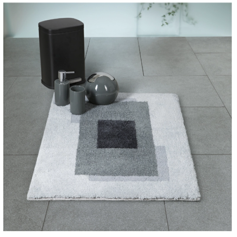 Коврик для ванной 60x90см Spirella Anela, серый фото 2