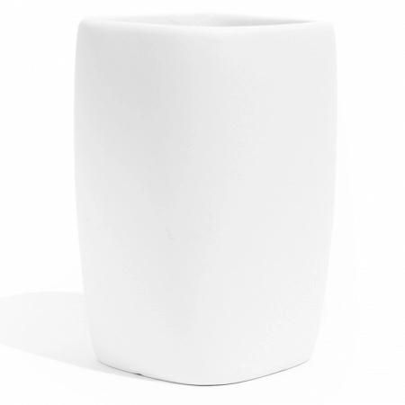 Полноразмерное изображение Стакан для зубных щеток Spirella Retro, белый фото 1