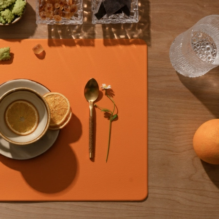 Салфетка сервировочная Zapel Eco Leather mustard фото 5