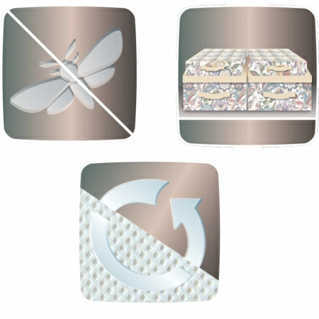 4 Кофр для хранения Hausmann Paisley 30x40x25см, бежевый фото 4