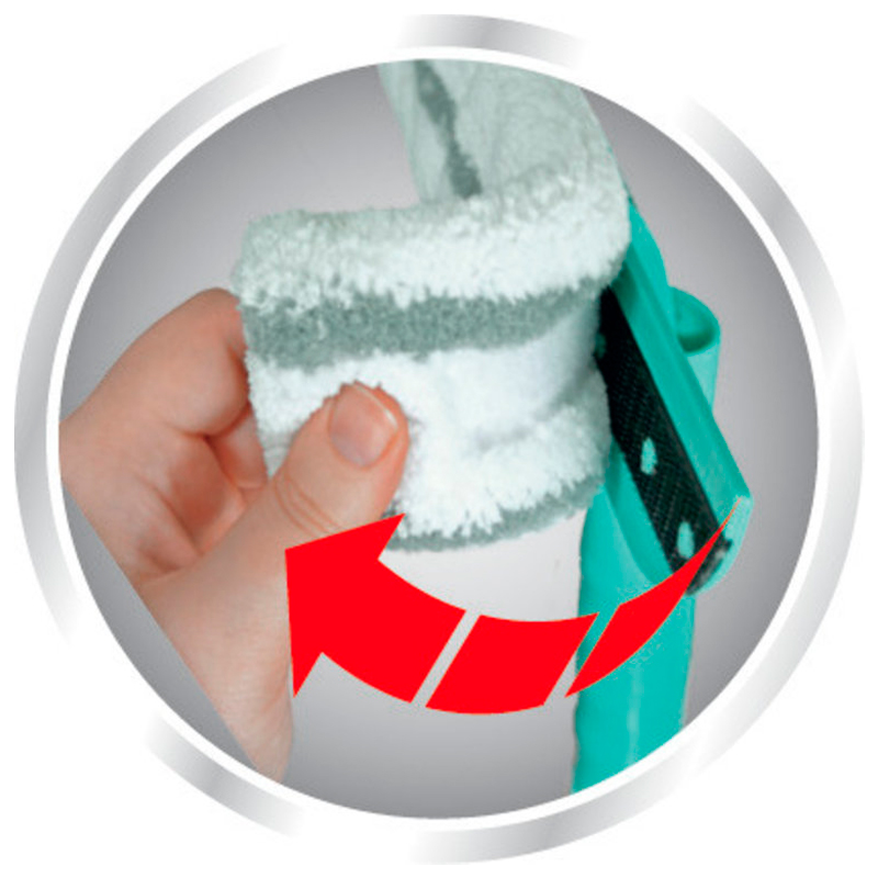 Щётка для мытья окон с губкой и телескопической ручкой Leifheit Basic Wet & Dry (90-150см) фото 3